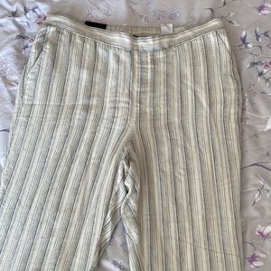 Banana republic Hayden lined straight ankle length pants w/front & back pockets